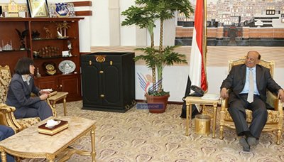 رئيس الجمهورية يستقبل القائمة بأعمال السفارة الأمريكية بصنعاء