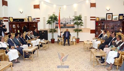 رئيس الجمهورية يستقبل محافظي الحديدة و ريمة والمحويت و حجة
