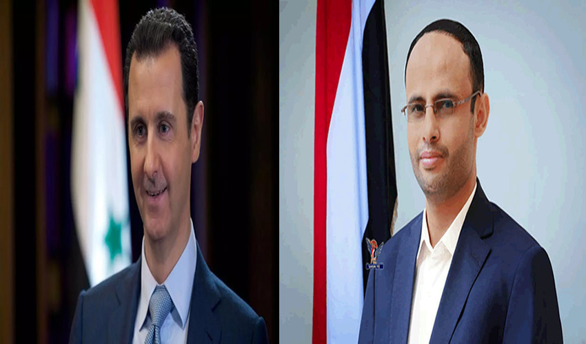 الرئيس المشاط يتلقى برقية شكر جوابية من الرئيس السوري